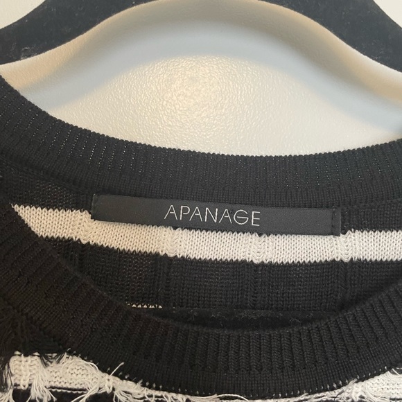 Black and White Striped Sweater - Picture 2 of 7